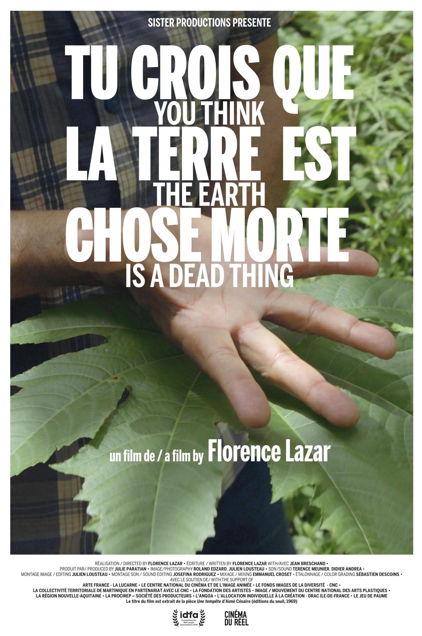 Affiche Tu crois que la Terre est chose morte